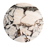 Столик журнальный с круглой мраморной столешницей Unique Stone Design варинант исполнения - 2 | Loft Concept в Брянске