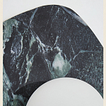 Бра с каменным основанием и плафоном из стекла в форме шара Shaw Marble Lighting варинант исполнения - 3 | Loft Concept в Брянске