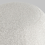 Пуф в ткани букле молочного цвета Pikelet варинант исполнения - 5 | Loft Concept в Брянске