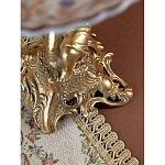 Чаша с цветочным орнаментом на ножке в виде бронзового ангела Eden Garden варинант исполнения - 10 | Loft Concept в Брянске