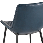 Стул с обивкой из экокожи темно-синего цвета RHOMBUSES UPHOLSTERY варинант исполнения - 7 | Loft Concept в Брянске