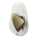 Бра овальное из стекла с золотым элементом Flow Texture  варинант исполнения - 2 | Loft Concept в Брянске