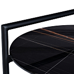 Стол журнальный круглый черный с полкой Inherence варинант исполнения - 2 | Loft Concept в Брянске