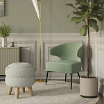 Современное мягкое кресло на металлических ножках Rakush Pistachio варинант исполнения - 8 | Loft Concept в Брянске