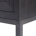 Тумба черная из дерева двухдверная Geometric Double Door Nightstand варинант исполнения - 3 | Loft Concept в Брянске