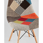 Пластиковый стул на ножках из массива бука Eames Пэчворк варинант исполнения - 2 | Loft Concept в Брянске
