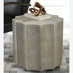 Приставной стол бежевый Stingray Skin Table кожа варинант исполнения - 1 | Loft Concept в Брянске