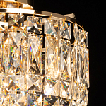 Потолочный светильник круглый с прозрачными подвесками Lunet варинант исполнения - 4 | Loft Concept в Брянске