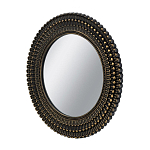 Зеркало круглое с текстурированным дизайном рамы Helios варинант исполнения - 2 | Loft Concept в Брянске