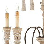 Люстра с состаренными резными элементами Big Graceful Profile варинант исполнения - 1 | Loft Concept в Брянске