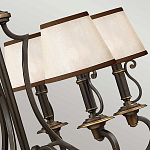 Люстра бронзового цвета с бежевыми абажурами из органзы в классическом стиле Hinkley варинант исполнения - 13 | Loft Concept в Брянске