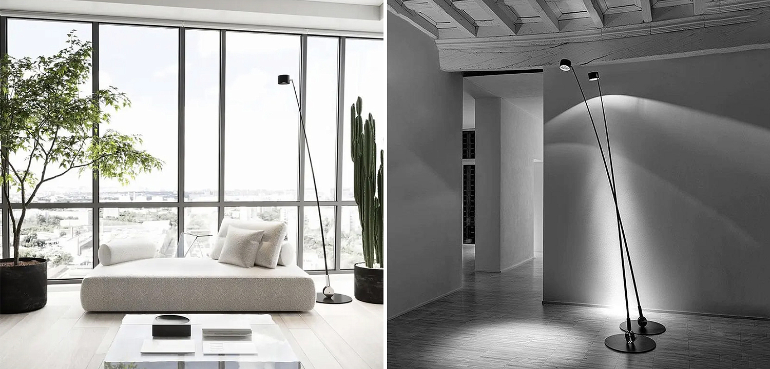 Торшер DAVIDE GROPPI Sampei 1831 Black Торшер DAVIDE GROPPI Sampei 1831 Black - Loft-Concept в Брянске
