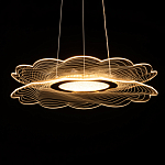 Люстра с прозрачным волнистым плафоном в форме цветка Ethereal Bloom варинант исполнения - 7 | Loft Concept в Брянске