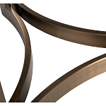 Столик журнальный с круглой мраморной столешницей Unique Stone Design варинант исполнения - 5 | Loft Concept в Брянске