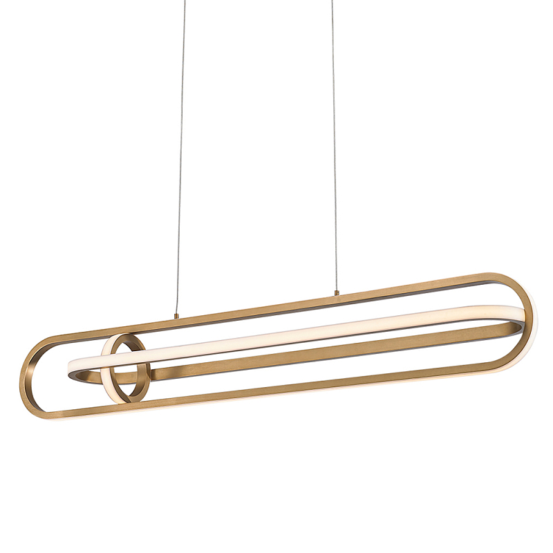 Подвесной светильник с вытянутой овальной формой Eurofase Белый Золотой Черный матовый в Брянске | Loft Concept 