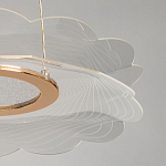Люстра с прозрачным волнистым плафоном в форме цветка Ethereal Bloom варинант исполнения - 10 | Loft Concept в Брянске