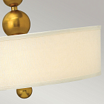 Люстра подвесная с белым тканевым цилиндрическим абажуром и декоративными шарами Hinkley варинант исполнения - 11 | Loft Concept в Брянске