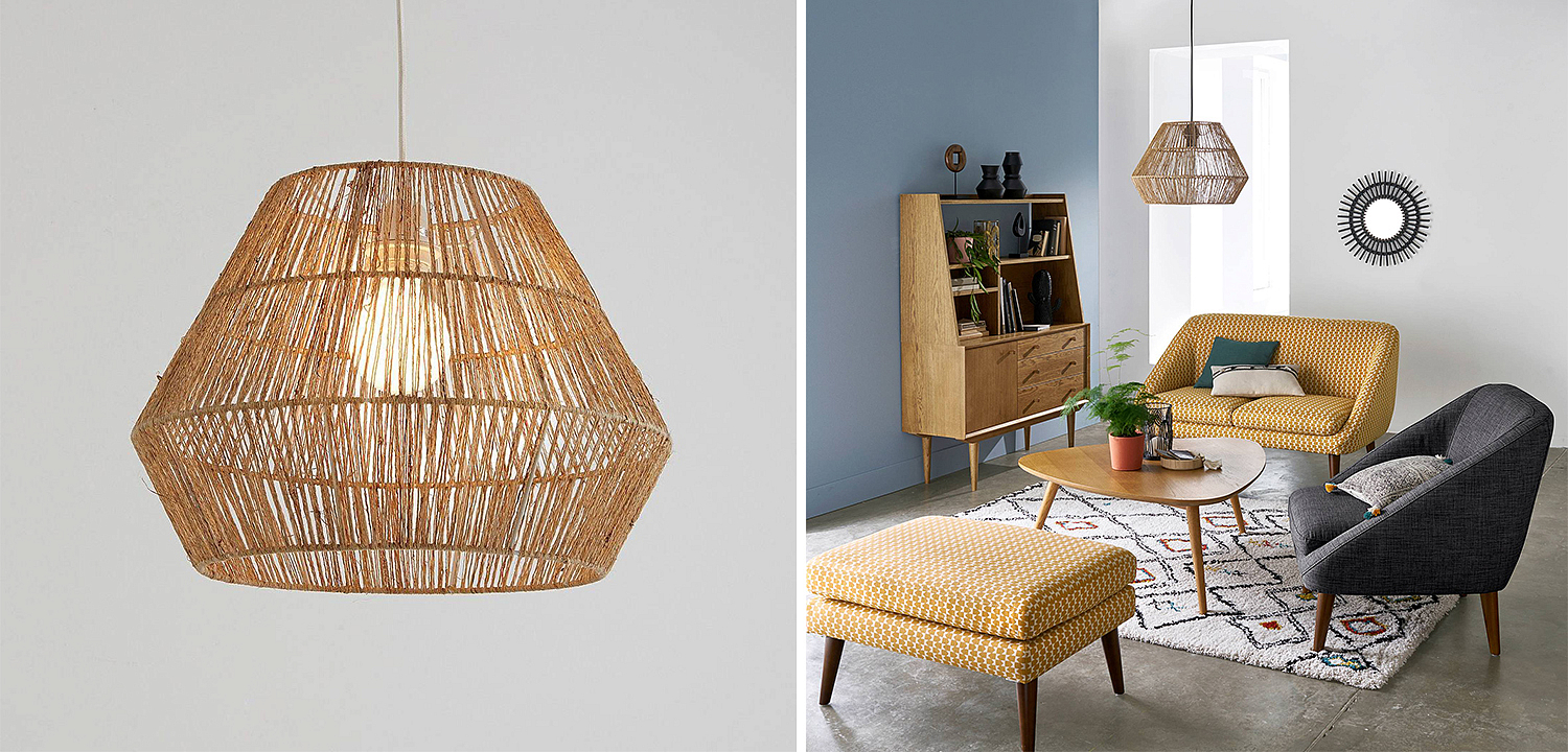 Подвесной светильник Signe Wicker Hemp Beige Подвесной светильник Signe Wicker Hemp Beige - Loft-Concept в Брянске