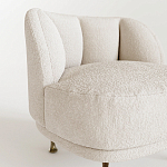 Кресло Briancon с полукруглой спинкой на металлических ножках  варинант исполнения - 2 | Loft Concept в Брянске