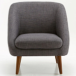 Кресло серое Pauley Grey Armchair варинант исполнения - 3 | Loft Concept в Брянске