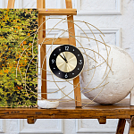 Часы настенные из металла с чёрным циферблатом Current Time варинант исполнения - 4 | Loft Concept в Брянске