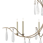 Люстра с прозрачными каплевидными подвесками Elegant Thin Chandelier варинант исполнения - 1 | Loft Concept в Брянске