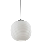 Подвесной светильник со стеклянным рельефным плафоном белый Perforated Glass 25 варинант исполнения - 1 | Loft Concept в Брянске