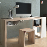 Письменный стол прямоугольный с полочкой под столешницей EcoComb варинант исполнения - 2 | Loft Concept в Брянске