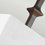 Бра бронзового цвета с полукруглым матовым стеклянным плафоном в геометрическом каркасе Feiss варинант исполнения - 6 | Loft Concept в Брянске