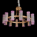 Люстра круглая с текстурными цилиндрическими плафонами Glimpse варинант исполнения - 2 | Loft Concept в Брянске