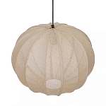 Подвесной светильник с бежевым тканевым абажуром Modern Textured Table Lamp варинант исполнения - 3 | Loft Concept в Брянске