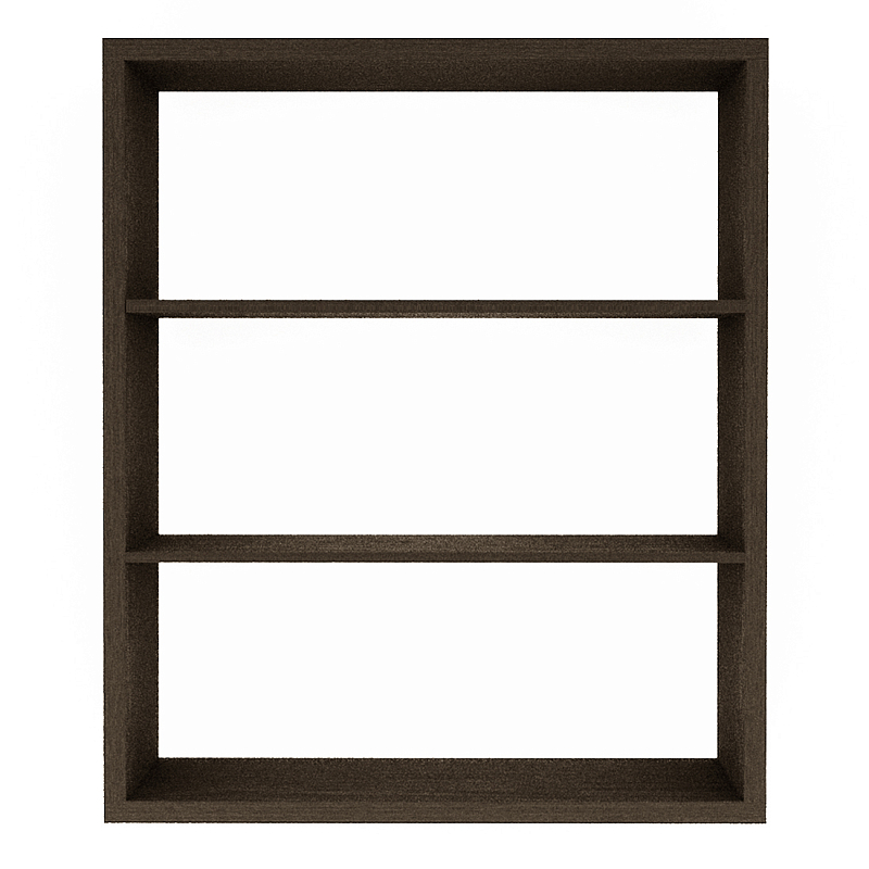 Полка-модуль для книг Primo длина 110 Темный дуб Древесина Черный в Брянске | Loft Concept 