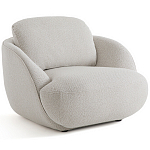 Полукруглое кресло из обивки меланж Halle Melange Armchair варинант исполнения - 1 | Loft Concept в Брянске