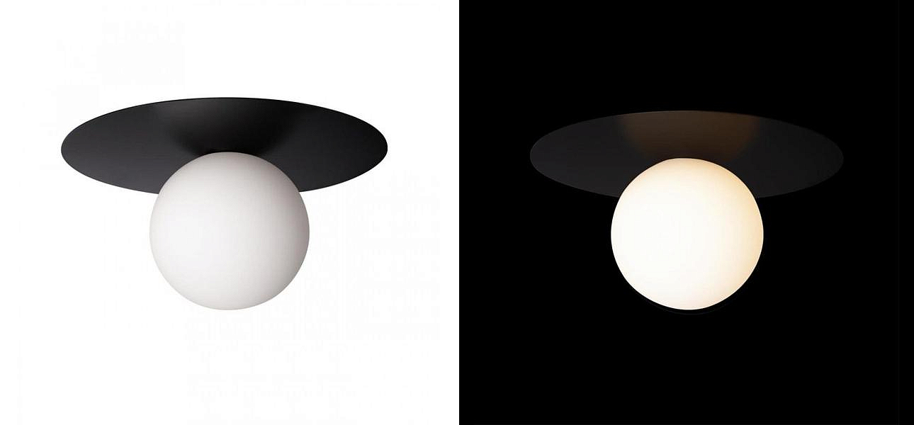 Светильник потолочный MATISSE Black 25 см Светильник потолочный MATISSE Black 25 см - Loft-Concept в Брянске