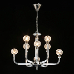 Люстра с 8-ю лампами и гранеными стеклянными плафонами Prism Gala варинант исполнения - 3 | Loft Concept в Брянске