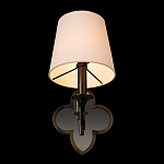 Бра с белым текстильным абажуром и фигурным основанием с зеркальной вставкой Vitorino варинант исполнения - 17 | Loft Concept в Брянске