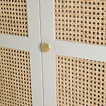 Шкаф с тремя дверцами из плетеного ротанга Tomio Wicker Furniture варинант исполнения - 7 | Loft Concept в Брянске