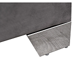 Кровать двуспальная серая с высоким мягким изголовьем Heart of the Bedroom варинант исполнения - 3 | Loft Concept в Брянске