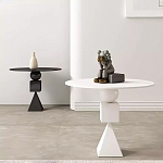 Дизайнерский журнальный стол белый в форме геометрических фигур Cydogic варинант исполнения - 3 | Loft Concept в Брянске