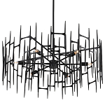 Люстра черная остроконечной формы Black Satin варинант исполнения - 4 | Loft Concept в Брянске