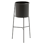 Кашпо из металла Elevated Planters черное варинант исполнения - 1 | Loft Concept в Брянске