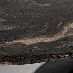 Стол журнальный овальный с столешницей из искусственного мрамора Alonso Gloss варинант исполнения - 3 | Loft Concept в Брянске