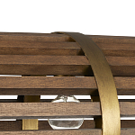 Люстра линейная полукруглой формы Wooden Horseshoe варинант исполнения - 1 | Loft Concept в Брянске