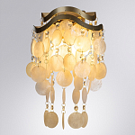 Бра с белыми перламутровыми подвесками и золотистыми волнистыми элементами SHELL варинант исполнения - 1 | Loft Concept в Брянске
