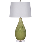 Настольная лампа зеленая грушевидной формы Rich Green Glaze варинант исполнения - 3 | Loft Concept в Брянске