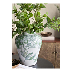 Ваза с зелеными цветочными и птичьими мотивами Vase Inspired by Nature варинант исполнения - 5 | Loft Concept в Брянске