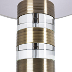 Настольная лампа с цилиндрическим основанием и белым абажуром Crystal Harmony  варинант исполнения - 2 | Loft Concept в Брянске