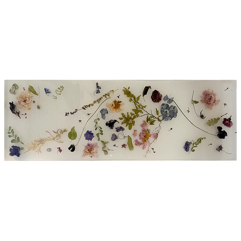 Поднос для ванны из эпоксидной смолы с цветами белая Epoxy Resin Flowers Bath Tray White Белый Мульти Поднос для ванны из эпоксидной смолы с цветами белая Epoxy Resin Flowers Bath Tray White Белый Мульти в Брянске | Loft Concept