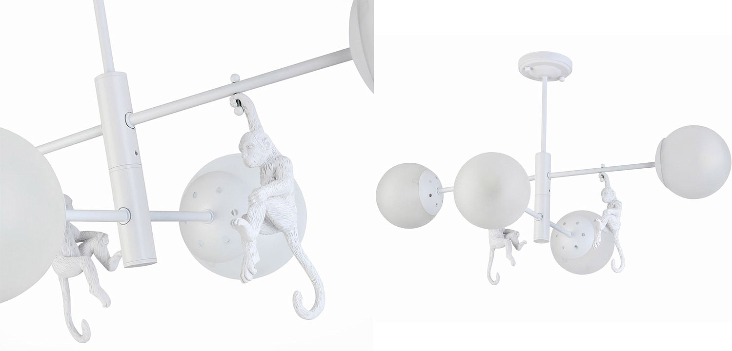 Потолочная люстра Hanging Monkey 4 lamp Потолочная люстра Hanging Monkey 4 lamp - Loft-Concept в Брянске