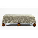 Банкетка Wakonda Gray Zebra с деревянными шариками  варинант исполнения - 2 | Loft Concept в Брянске